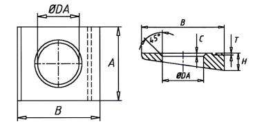 Preview: HV-Vierkantscheibe DIN 6917