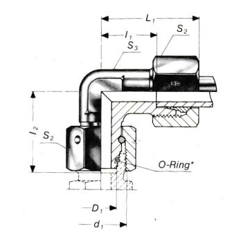 Preview: Einstellbarer Winkel-Anschlussstutzen EW
