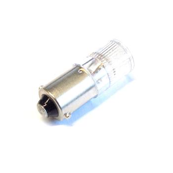 Glow lamp 220V AC BA9S clear