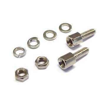 Mounting kit for D-Sub: 2 hex bolts, 2 nuts