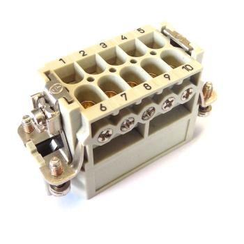 Preview: Male insert Han 10A-M, screw connection