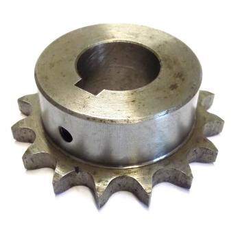 Sprocket with single-sided hub, 16 teeth, 1/2 x 5/16"