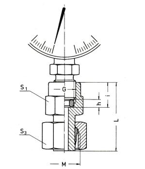 Preview: Pressure gauge screw connection MAVE