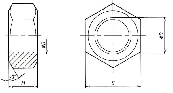 Sechskantmutter DIN 934