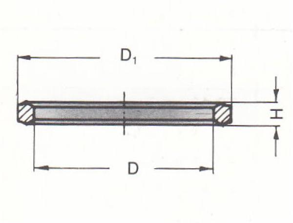 Dichtkantenring für Manometer Anschlussverschraubungen DKI R 1/2
