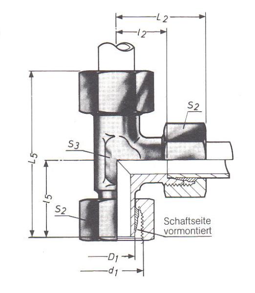 Einstellbarer L-Anschlussstutzen EVL
