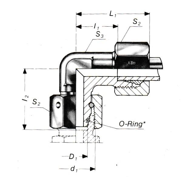 Einstellbarer Winkel-Anschlussstutzen EW