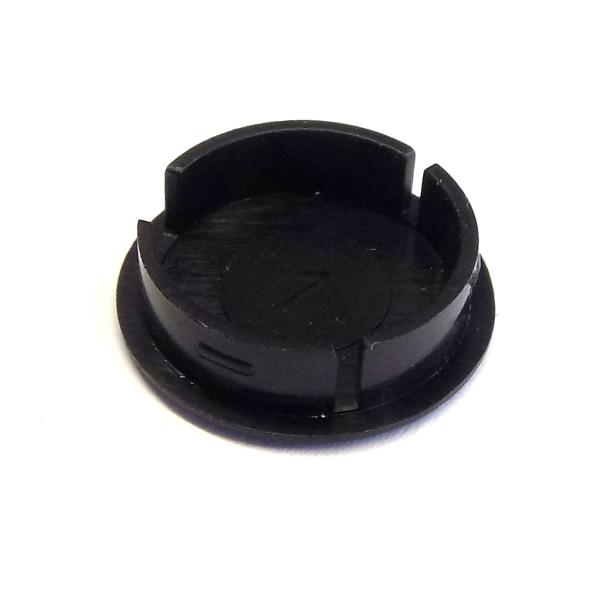 Frontkappe 17,4 mm, schwarz mit Strich