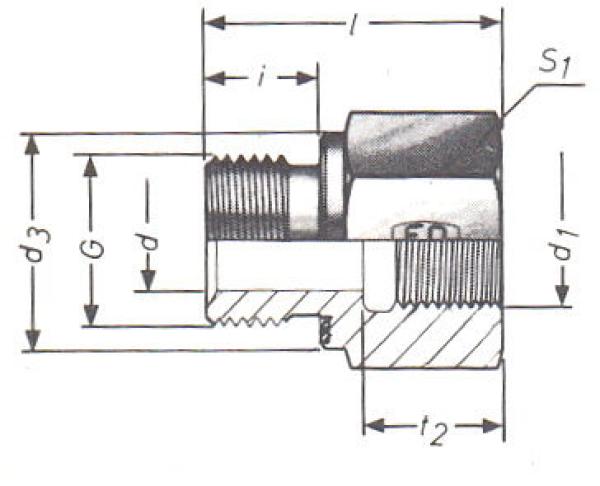 Reduzierstutzen mit Innengewinde RI