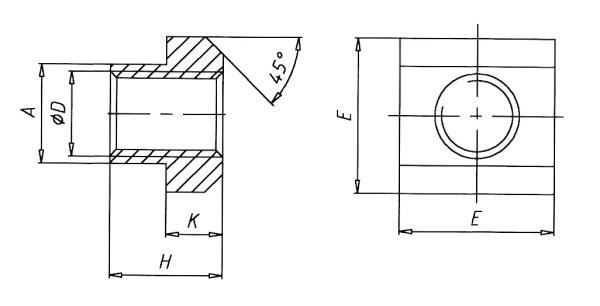 T- Nutenstein DIN 508 - M 16 x 18 - 8